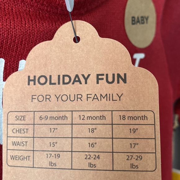 NWT Rae Dunn Holiday Family Christmas Pajama set  | Oh What Fun - Picture 6 of 8